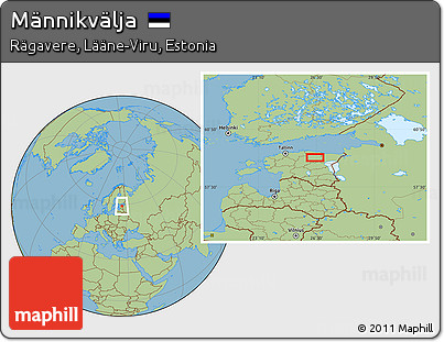 Savanna Style Location Map of Männikvälja