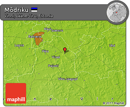 Physical Map of Mõdriku
