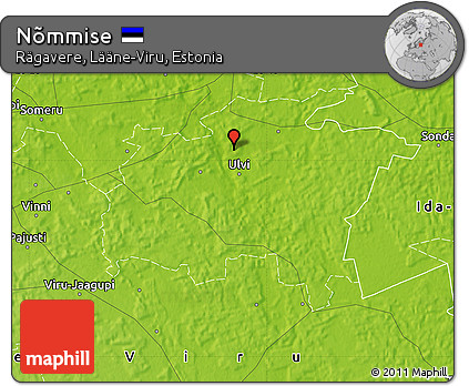 Physical Map of Nõmmise