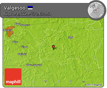 Physical Map of Valgesoo