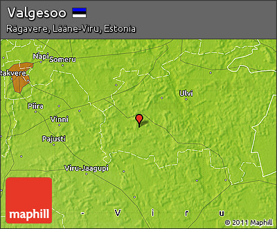 Physical Map of Valgesoo