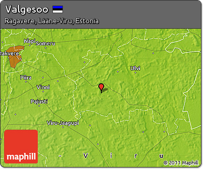 Physical Map of Valgesoo