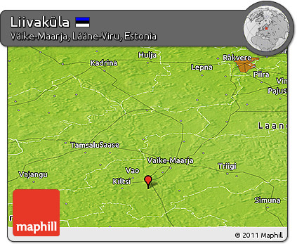 Physical Panoramic Map of Liivaküla