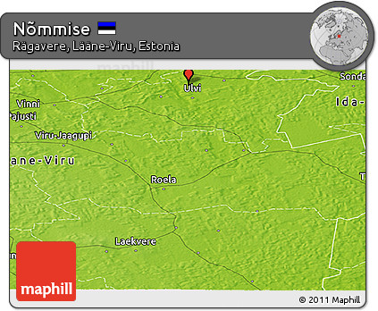Physical Panoramic Map of Nõmmise