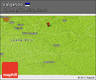 Physical Panoramic Map of Valgesoo