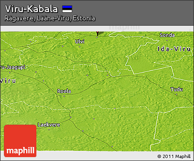 Physical Panoramic Map of Viru-Kabala