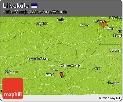Physical Panoramic Map of Liivaküla