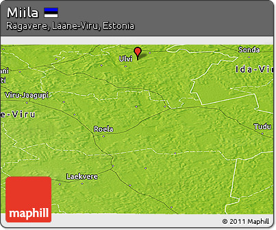 Physical Panoramic Map of Miila