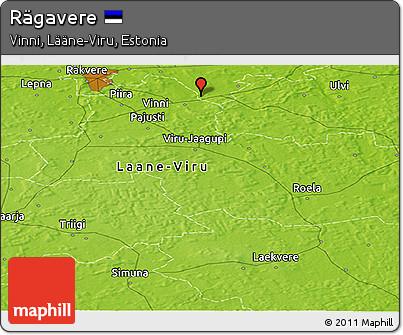 Physical Panoramic Map of Rägavere