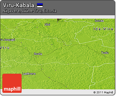 Physical Panoramic Map of Viru-Kabala