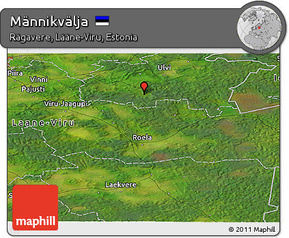 Satellite Panoramic Map of Männikvälja