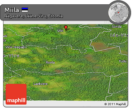 Satellite Panoramic Map of Miila