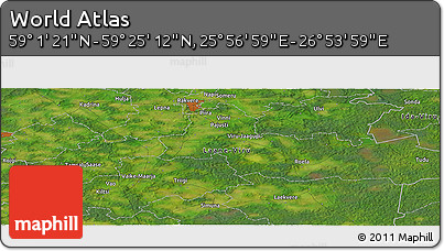 Satellite Panoramic Map of the Area around 59° 13' 17" N, 26° 25' 29" E