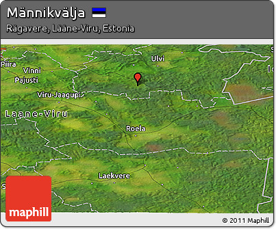 Satellite Panoramic Map of Männikvälja