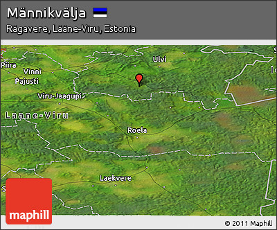 Satellite Panoramic Map of Männikvälja