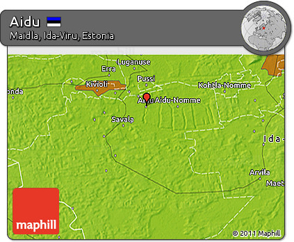Physical 3D Map of Aidu