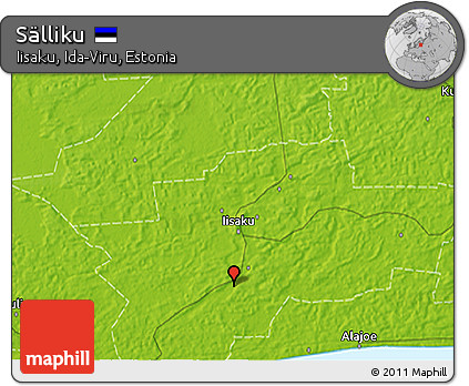 Physical 3D Map of Sälliku