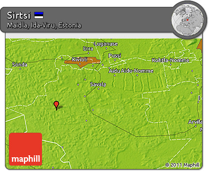Physical 3D Map of Sirtsi