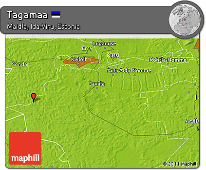 Physical 3D Map of Tagamaa