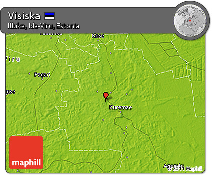 Physical 3D Map of Visiska
