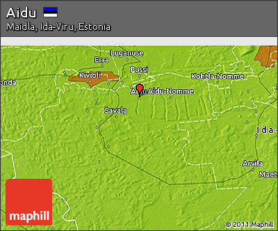 Physical 3D Map of Aidu