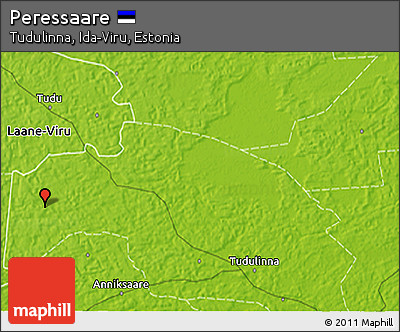 Physical 3D Map of Peressaare