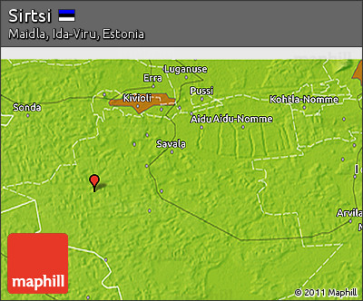 Physical 3D Map of Sirtsi