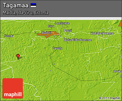 Physical 3D Map of Tagamaa