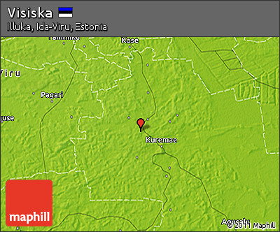 Physical 3D Map of Visiska
