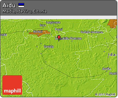 Physical 3D Map of Aidu