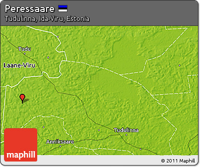 Physical 3D Map of Peressaare