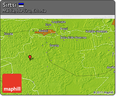 Physical 3D Map of Sirtsi