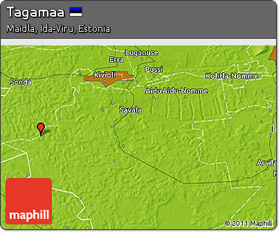 Physical 3D Map of Tagamaa