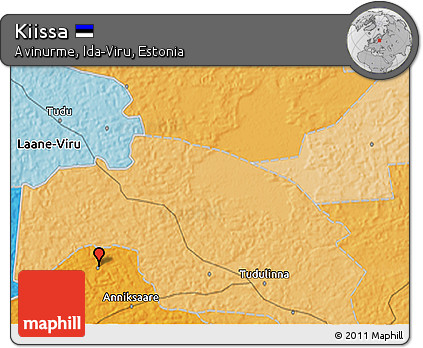 Political 3D Map of Kiissa