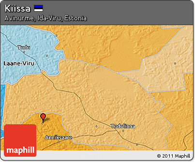 Political 3D Map of Kiissa