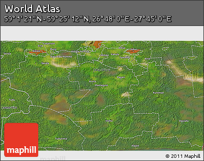 Satellite 3D Map of the Area around 59° 13' 17" N, 27° 16' 29" E