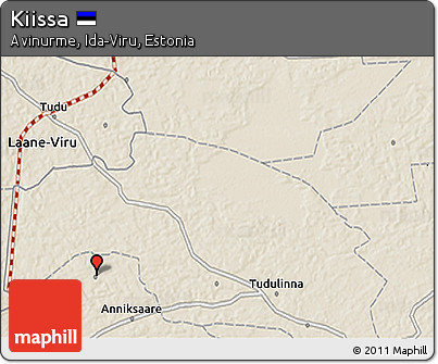Shaded Relief 3D Map of Kiissa