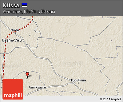 Shaded Relief 3D Map of Kiissa