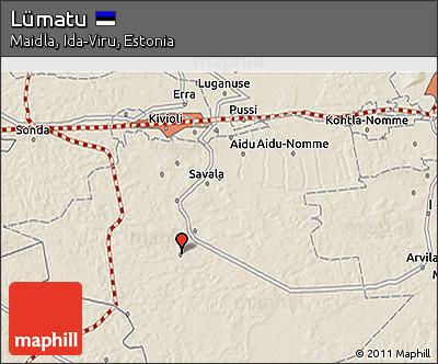 Shaded Relief 3D Map of Lümatu