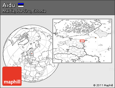 Blank Location Map of Aidu