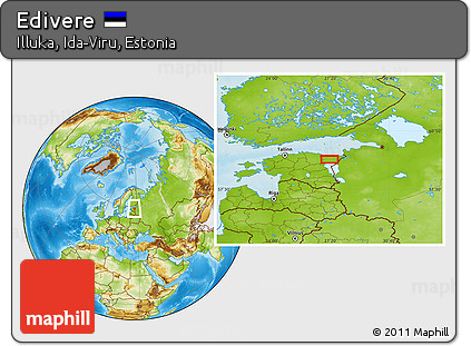 Physical Location Map of Edivere