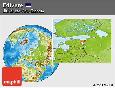 Physical Location Map of Edivere
