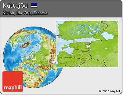 Physical Location Map of Küttejõu
