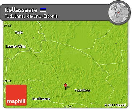 Physical Map of Kellassaare