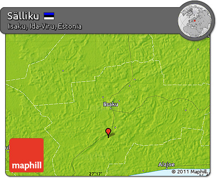 Physical Map of Sälliku