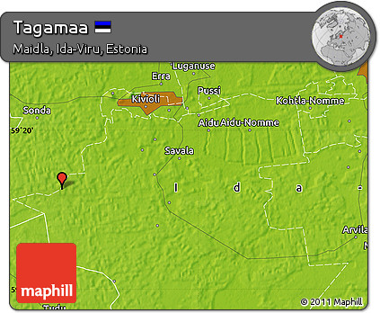 Physical Map of Tagamaa