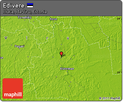Physical Map of Edivere