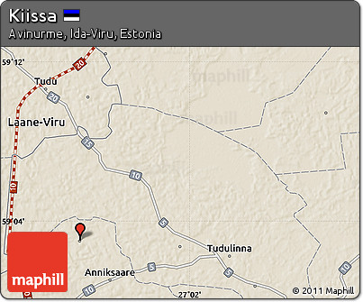 Shaded Relief Map of Kiissa