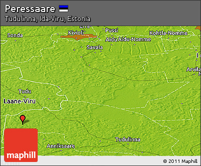 Physical Panoramic Map of Peressaare