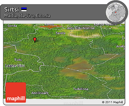 Satellite Panoramic Map of Sirtsi
